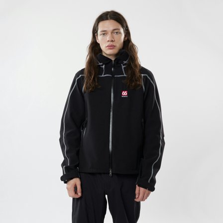 66 North men's Men's Vatnajökull Polartec Power Shield Pro Softshell Jacket Jackets & Coats - Black - L