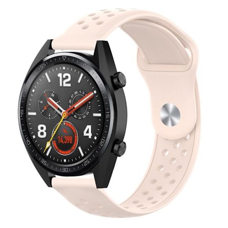 22 mm Huawei Watch GT / Honor Magic klockarmband i silikon - Ljusrosa