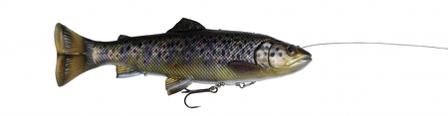 Savage Gear 4D Line Thru Pulsetail Trout 16cm 51g SS Brown Trout