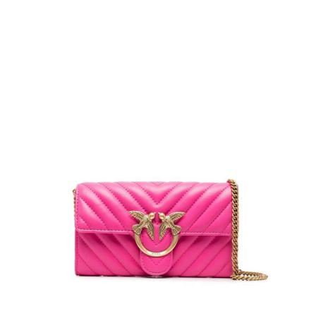 Pinko Shoulder Bags Pink, Dame Skuldertasker, Størrelse: ONE Size