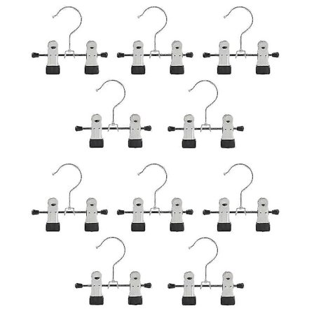 10-pak Hængende Klemmer Til Garderobe, Håndklædeklemmer Til Ophængning Med 2 Klemmer Til Ophængning
