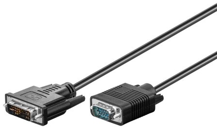 MicroConnect DVI-I 12+5 - VGA M-M 1m