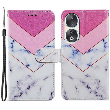 For Honor 90 Wallet Etui Trykt Mønster PU Læder Flip Stand Cover