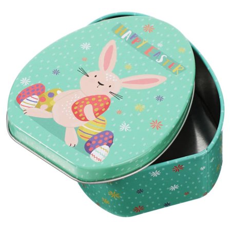 Påskegodteriboks Påske Snackholder Legering Påskegaveesker Godterilagringsholder Metall Tomme Eggeskall Godteribokser med lokk