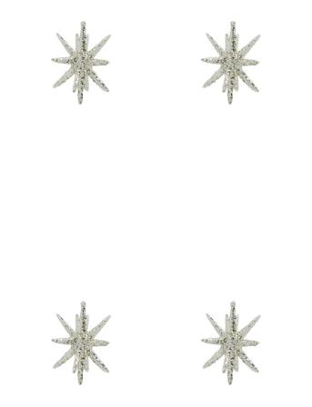 Ornaments, Hdspike, Silver W. Glitter Home Decoration Christmas Decoration Christmas Baubles & Tree Accessories Silver House Doctor