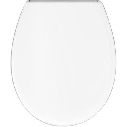 Adora 12402.20 Toalettsete hvit, soft close Universal, stillbare plastbeslag (120-180 mm), Baderom