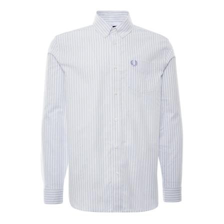 Fred Perry Authentic Striped Oxford Shirt vit, Herr, Herr, Storlek: M
