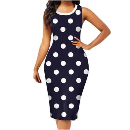 Sommar Sexig Vintage Bohemian Printed Bodycon Klänning Dam Ärm