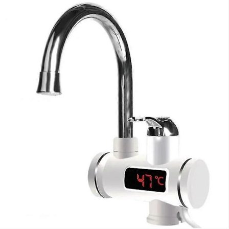360 Elektrisk vandvarmer øjeblikkelig vandhane køkken vandhane hurtig varme LED ny - europæisk standard