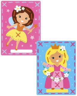 Karten Prinzessinen 2-er Pack - Vervaco