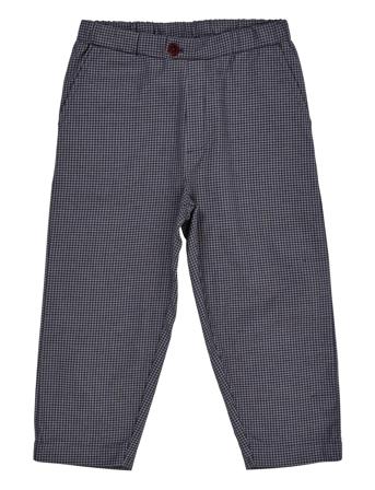 Check Pant W. Fake Fly Bottoms Trousers Navy Copenhagen Colors