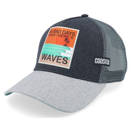Coastal - Svart trucker Keps - Hft Nobaddays Black/Grey A-Frame Trucker @ Hatstore