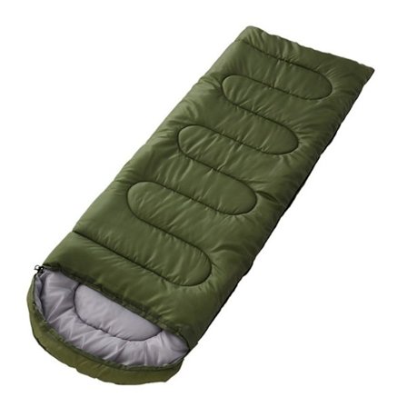 Niubi Sovepose Ultralett Camping Vanntett Sovepose Fortykket Vinter Varm Sovepose Voksen Utendørs Camping Soveposer - Grønn