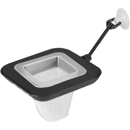 Fisk Röd Mask Häll för Akvarium Piped Fisk Matare med Sug