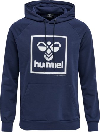 Hummel Men's Hmlisam 2.0 Hoodie Men long-sleeved sweaters Blue XL
