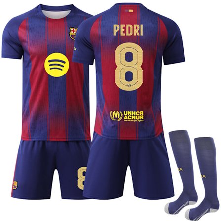 2025-2026 Barcelona Champions League versjon fotballdrakt nr. 8 Pedri