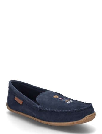 Polo Ralph Lauren Brenan Polo Bear Suede Slipper - Navy - 41