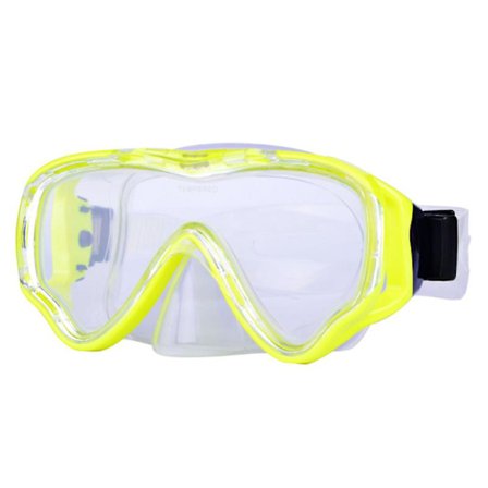 Svømmebriller til børn Snorkeldykkermaske til børn Drenge Piger Unge, Anti-dug 180 Svømmebriller med frit udsyn med cover