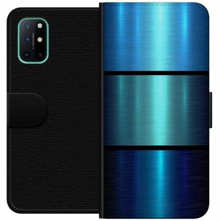 Oneplus 8t Plånboksfodral Blue Metallic Stripes