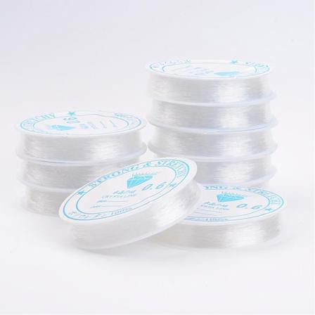 4-pack Elastisk Tråd Transparent 0.6mm 0.6 Mm
