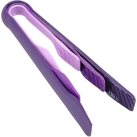 Farverige Plastik Madklemmer Ikke-Skridsikre Brødklemmer Til Madlavning Ovn Bagning Madklemmer (lilla) (3 stk)