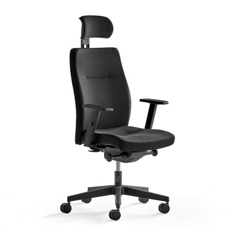 Office chair CAMBRIDGE, black fabric