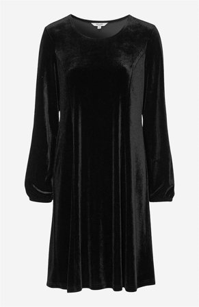 Cellbes of Sweden - Festkjole i fløjl i sort til damer i størrelse 34/36
