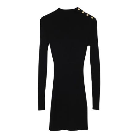 Balmain Pre-owned - Vintage Klänningar - Svart - Dam - Storlek: M, Dam, Storlek: M