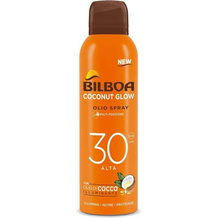 Bilboa Coconut Glow Olio Spray Solare Multiposizione SPF30 150ml