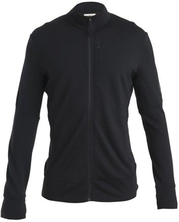 Icebreaker M's Merino 260 Quantum IV LS Zip Black - Gensere og T-Skjorter