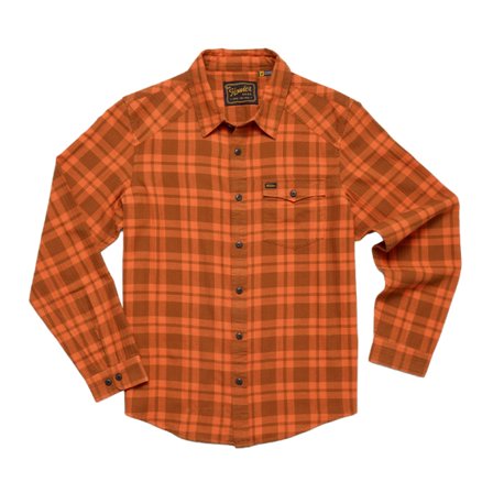 Howler Bro's La Grange Lightweight Flannel Cohen Plaid Pumpkin - S