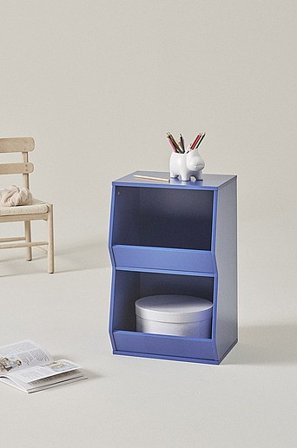 Jotex - Peasy Low Regal Lila-blau - EASY - Kaufe Kinderschränke und -regale bei Jotex