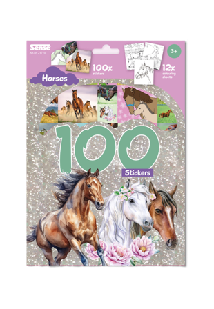 SENSE Hästar 100 Stickers Skapa & pyssla Unisex ONESIZE