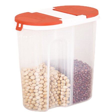Matförvaringsbehållare Plast Klar Torrgodsbehållare Köksorganisation