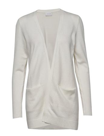 Viril Open L/S Knit Cardigan - Noos Stickad Tröja Cardigan Creme Vila