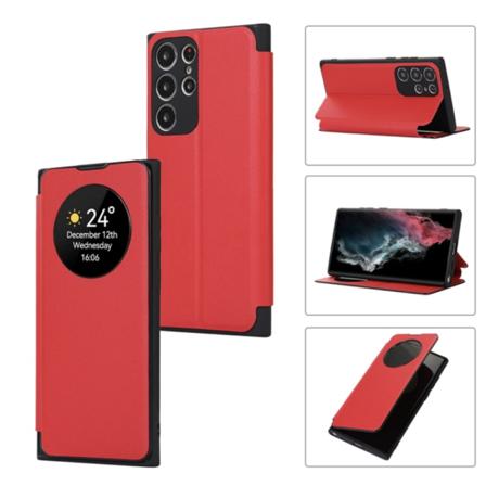 Samsung Galaxy S23 Ultra - Stilrent Smartfodral Kortfack Röd