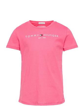 Essential Tee S/S T-shirt Lyserød Tommy Hilfiger