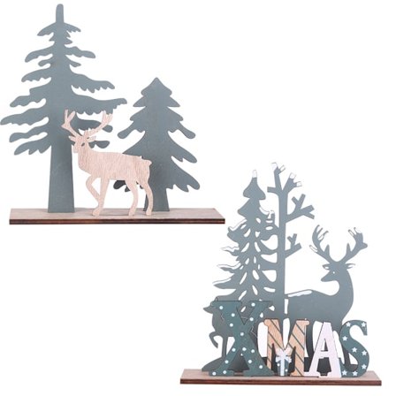 2 stycken juldekorationer DIY älg julgransprydnader