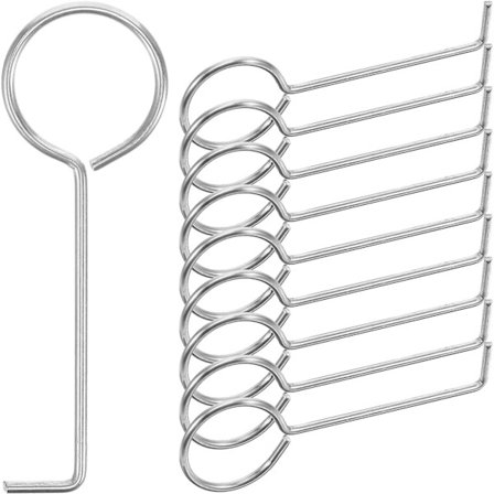 10 kpl suihkukaivon koukut lattiakaivon ritiläkoukku ammeen tyhjennyskoukku lavuaarin siivilän nostokoukku