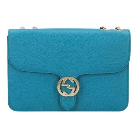 Gucci Vintage Pre-owned Leather gucci-Tass , Blauw , Dames , Maat: ONE Size Vintage Tassen
