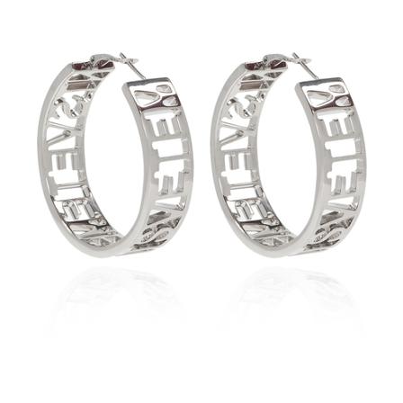 Vetements Logo earrings Grå, Dame Øreringe, Størrelse: ONE Size