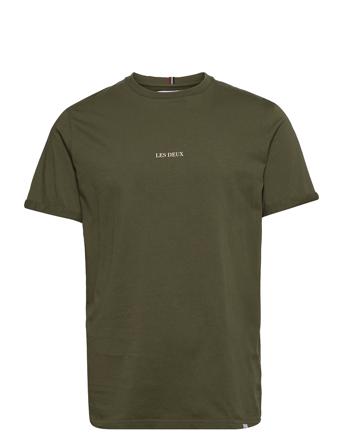 Lens T-Shirt T-shirts Short-sleeved Grön Les Deux