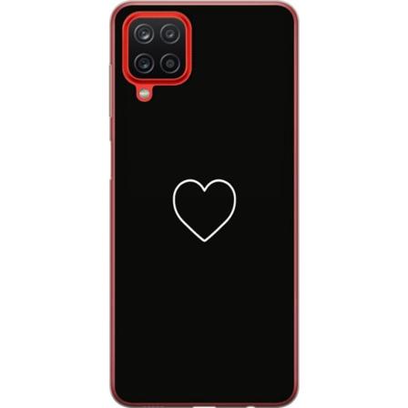 Samsung Galaxy A12 Genomskinligt Skal Hjärta