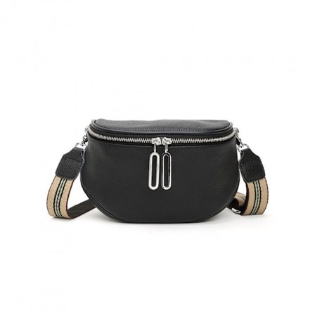 Svart midjeväska som midjeväska eller axelväska