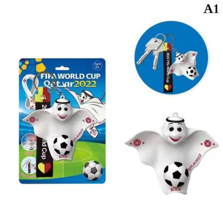 2022 World Cup Mascot Nyckelring Hängande Kappa Med Ljus Footba