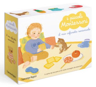 I piccoli Montessori. Il mio cofanetto sensoriale. Con 20 carte ambientali. Con 5 carte tattili Delphine Roubieu