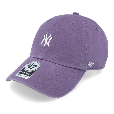 47 Brand - MLB Violett Unconstructed Cap - New York Yankees Base Runner Clean Up Iris Dad Cap @ Hatstore
