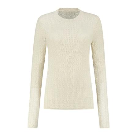 Fifth House, Round-neck Knitwear Beige, Dames, Maat:XL
