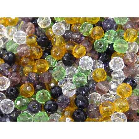 150st Facetterade Glaspärlor 4mm - Blandade Färger Flerfärgad 4 Mm