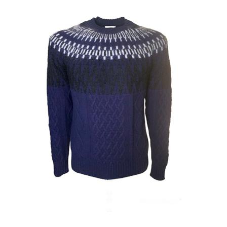 Altea, Round-neck Knitwear Blauw, Heren, Maat:L